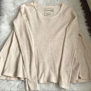 Free People Rockabilly Raglan Thermal Top